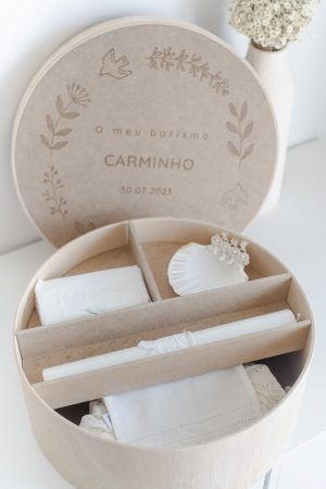 Caixa Batismo Redonda