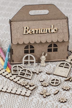 Casa-Caixa Personalizada para Pintar