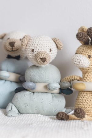 Animal em tecido com mordedor