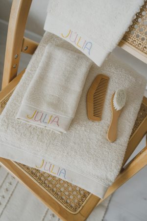 Conjunto de 3 Toalhas de Banho Personalizadas