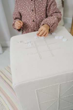 Banco/Mesa de Jogos com 5 Jogos e Bolso para Armazenamento